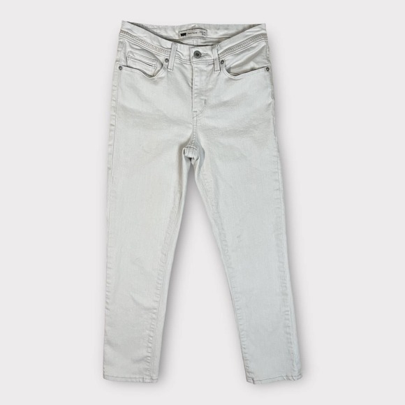 Levi's Denim - Levis (27) Demi Curve Jean Ecru Classic Rise Slim Leg